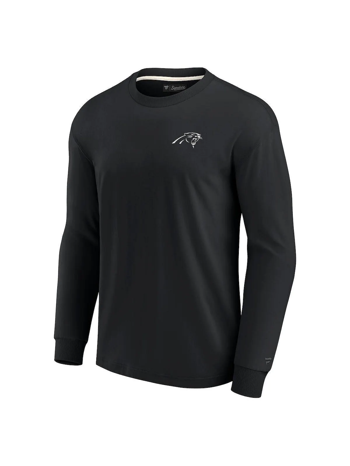 Мужская и женская супермягкая футболка с длинным рукавом Black Carolina Panthers Fanatics Signature — изображение 3 из 3