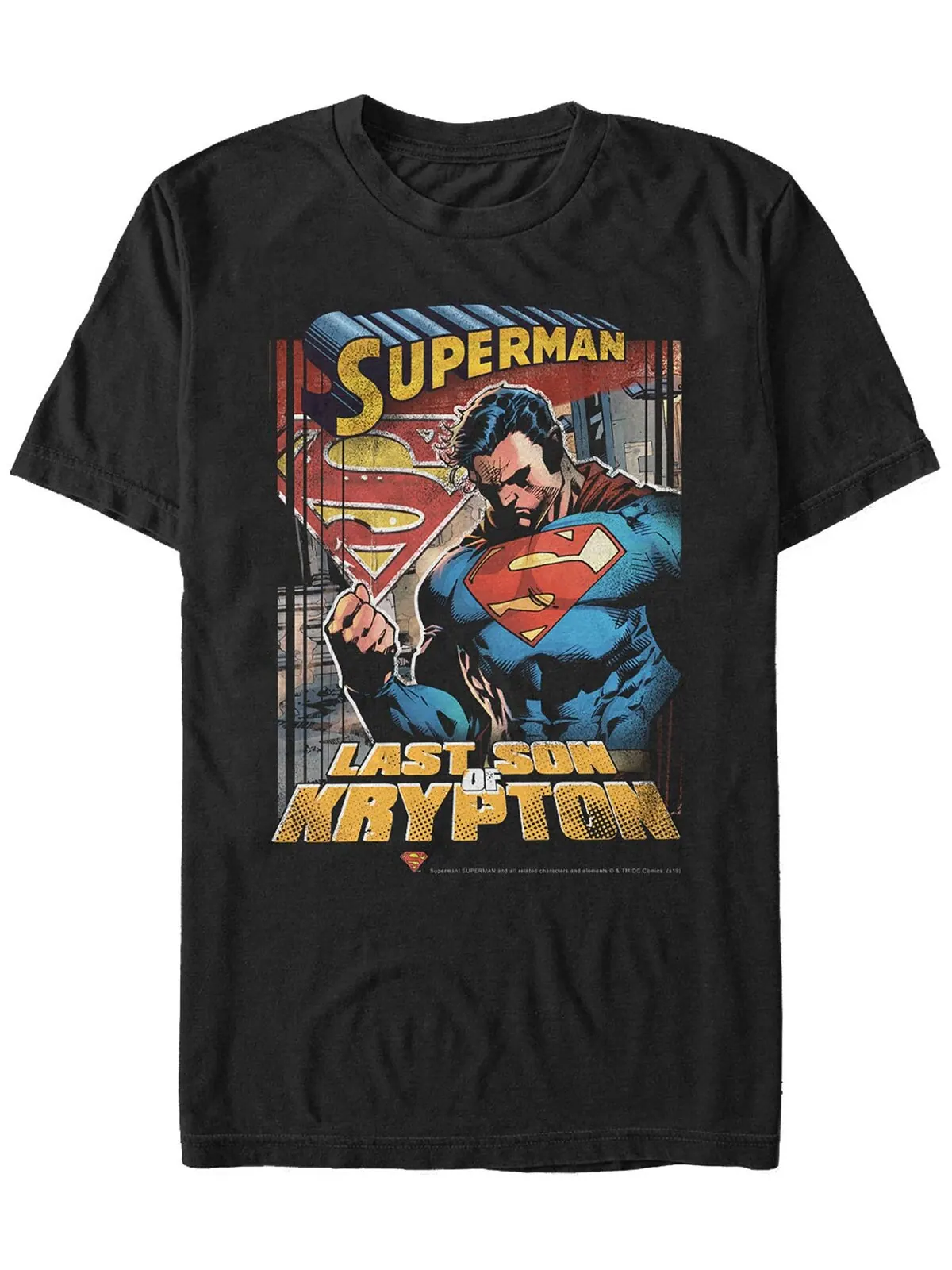 Мужская футболка с коротким рукавом dc superman last son of krypton Fifth Sun — изображение 1 из 1, черный