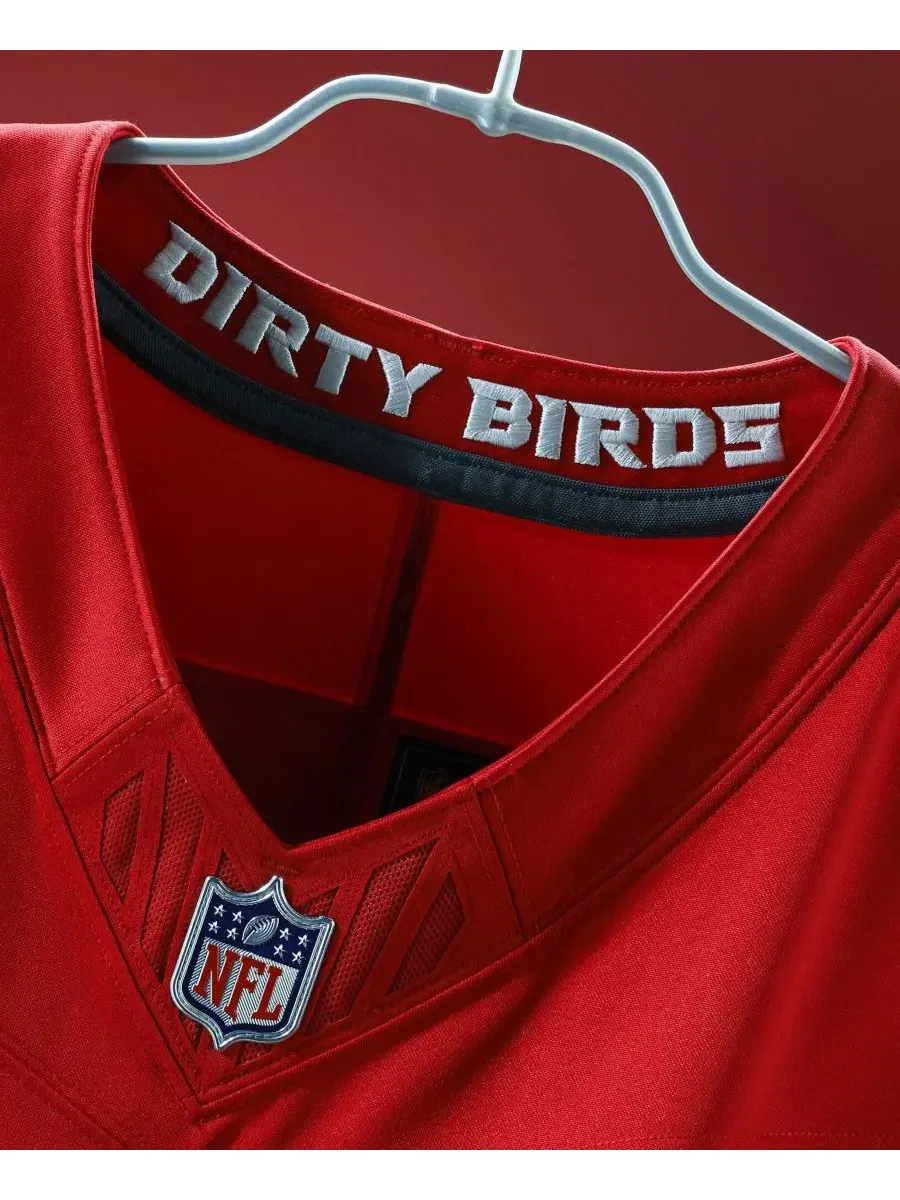 Футболка Nike Bijan Robinson Red Atlanta Falcons Vapor F.U.S.E. Sewn Down Limited — изображение 4 из 5, красный