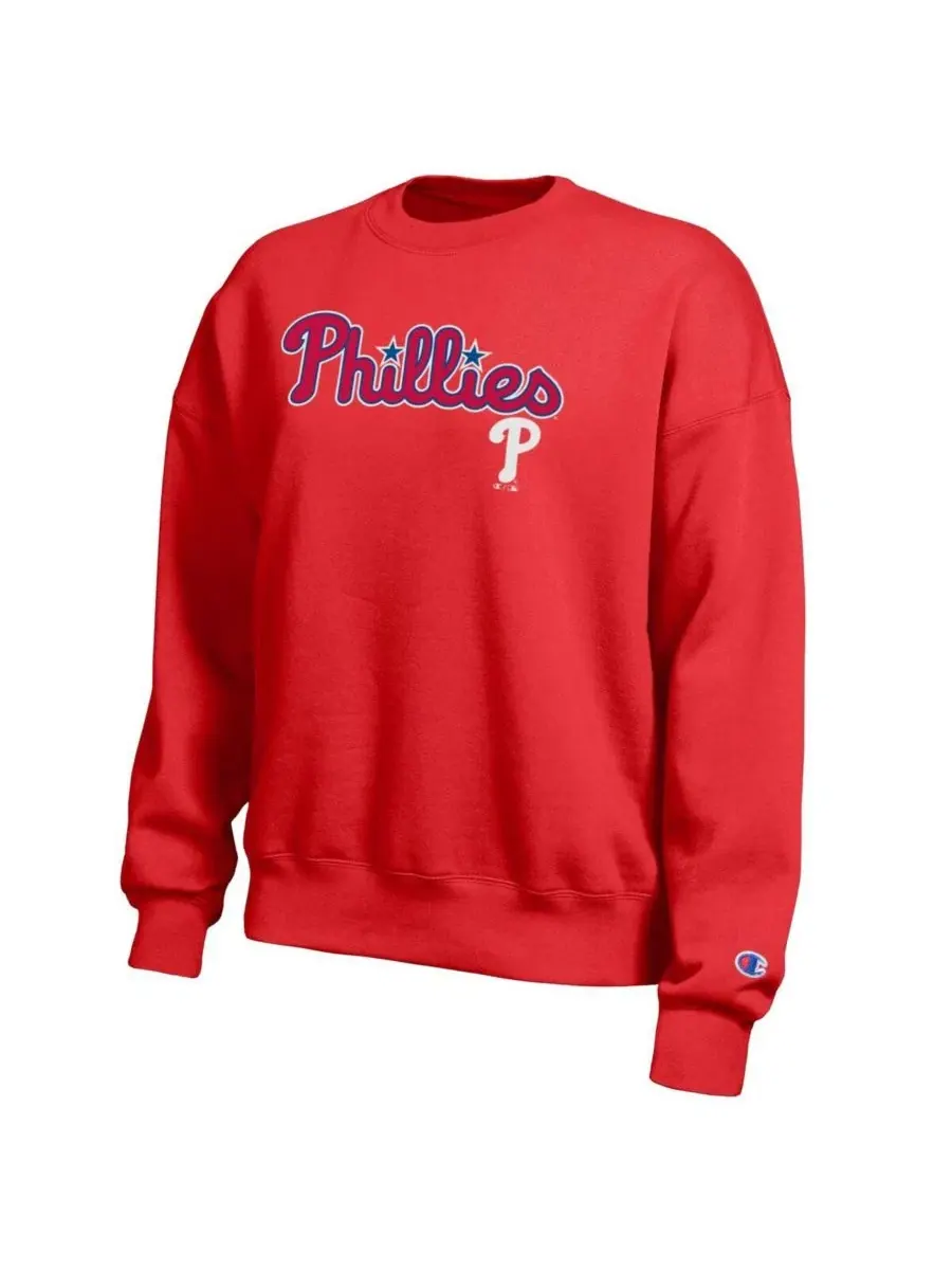 Женский свитшот Philadelphia Phillies All Star с принтом Champion — изображение 3 из 3, красный