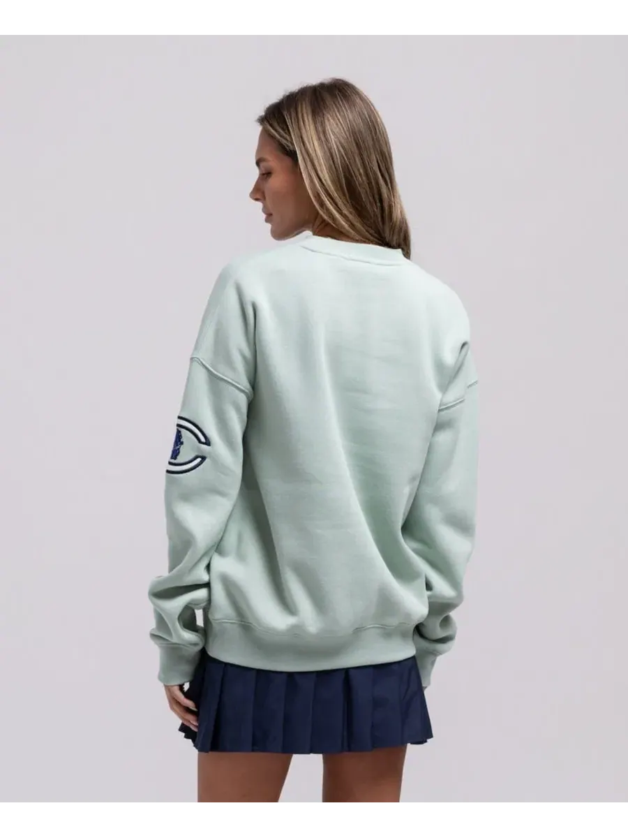 Свитшот с принтом Yacht Rock Mitchell & Ness — изображение 3 из 3, зеленый