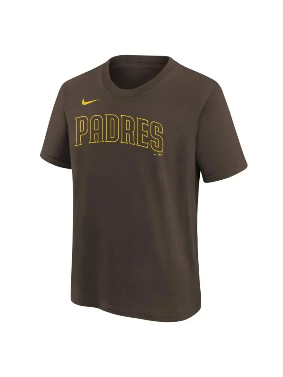 Футболка с именем и номером Jackson Merrill Brown San Diego Padres Nike — изображение 3 из 3, коричневый