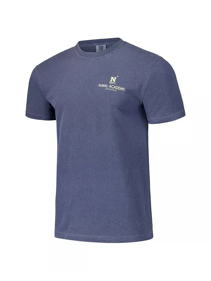 Футболка Navy Midshipmen Scenic Comfort Colors для мужчин и женщин Image One — изображение 3 из 3