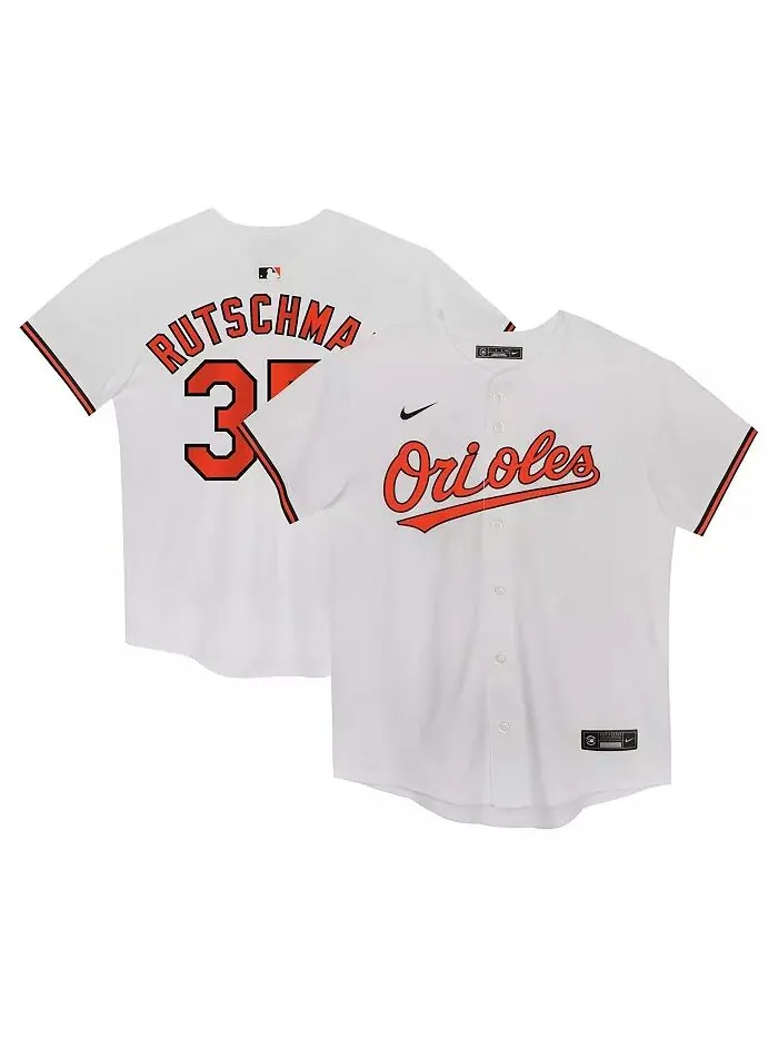 Дошкольный Эдли Ратчман Белая майка для домашней игры Baltimore Orioles Nike — изображение 1 из 3