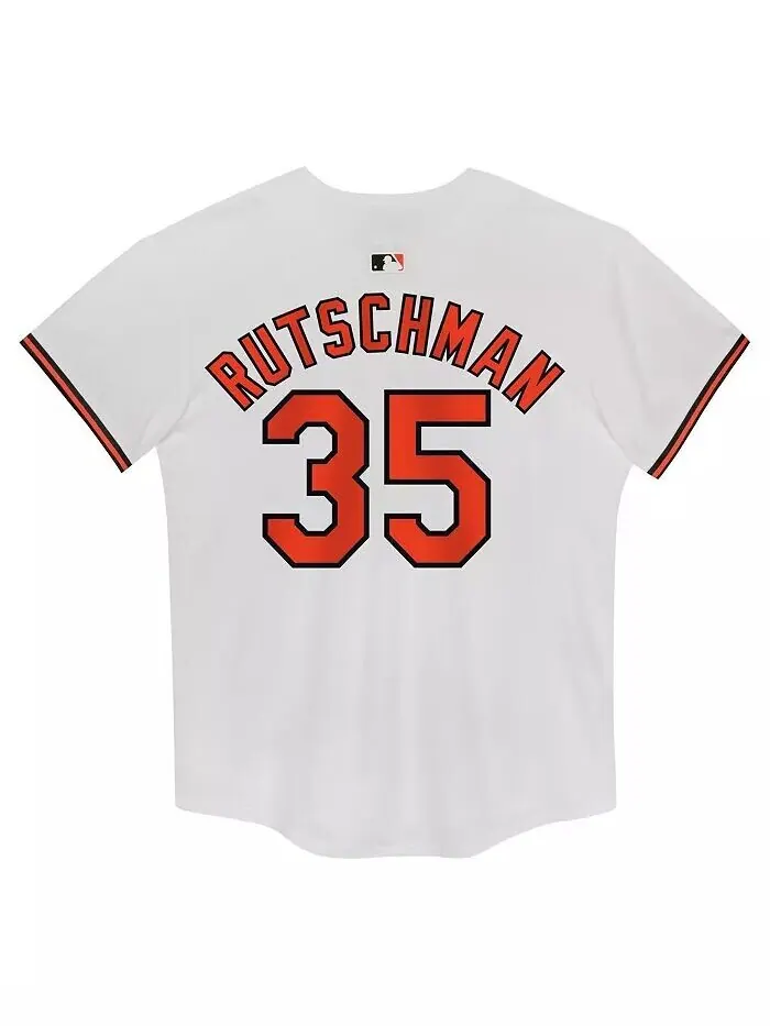 Дошкольный Эдли Ратчман Белая майка для домашней игры Baltimore Orioles Nike — изображение 2 из 3