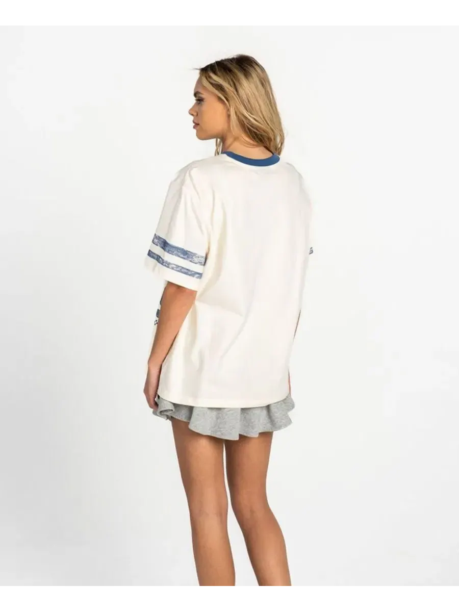 Футболка с принтом Drop-Shoulder Oversized The Wild Collective — изображение 3 из 3, белый