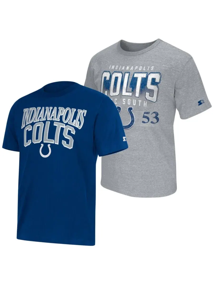 Комплект футболок с логотипом Indianapolis Colts Starter — изображение 1 из 5, серый