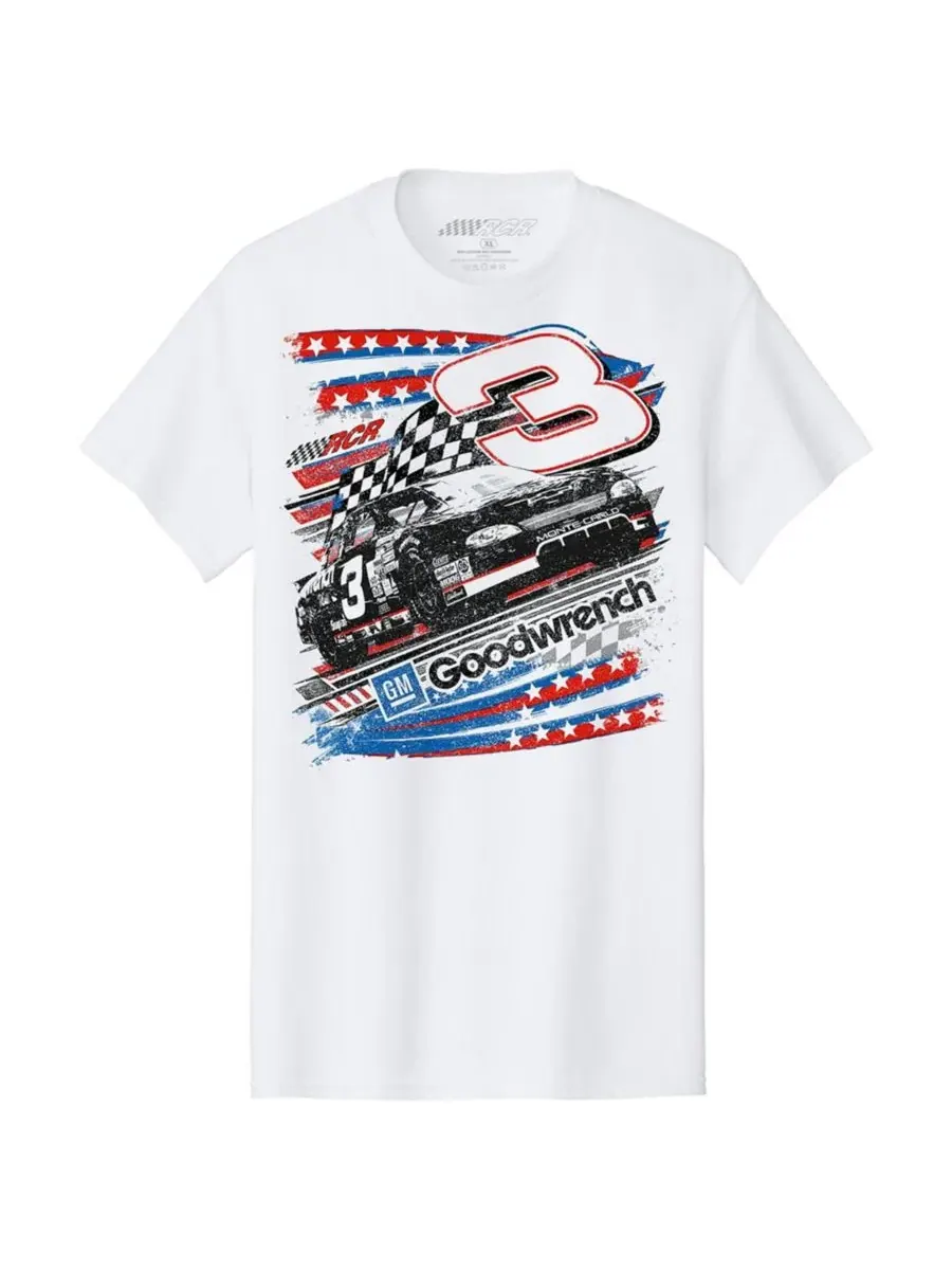 Футболка с принтом 3 GM Good Wrench Patriotic Car Throwback Richard Childress Racing Team Collection — изображение 2 из 3