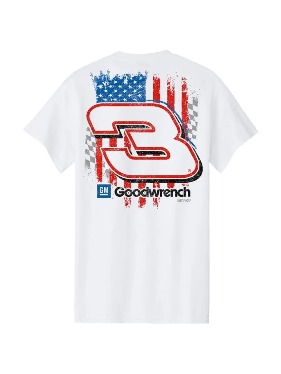 Футболка с принтом 3 GM Good Wrench Patriotic Car Throwback Richard Childress Racing Team Collection — изображение 3 из 3