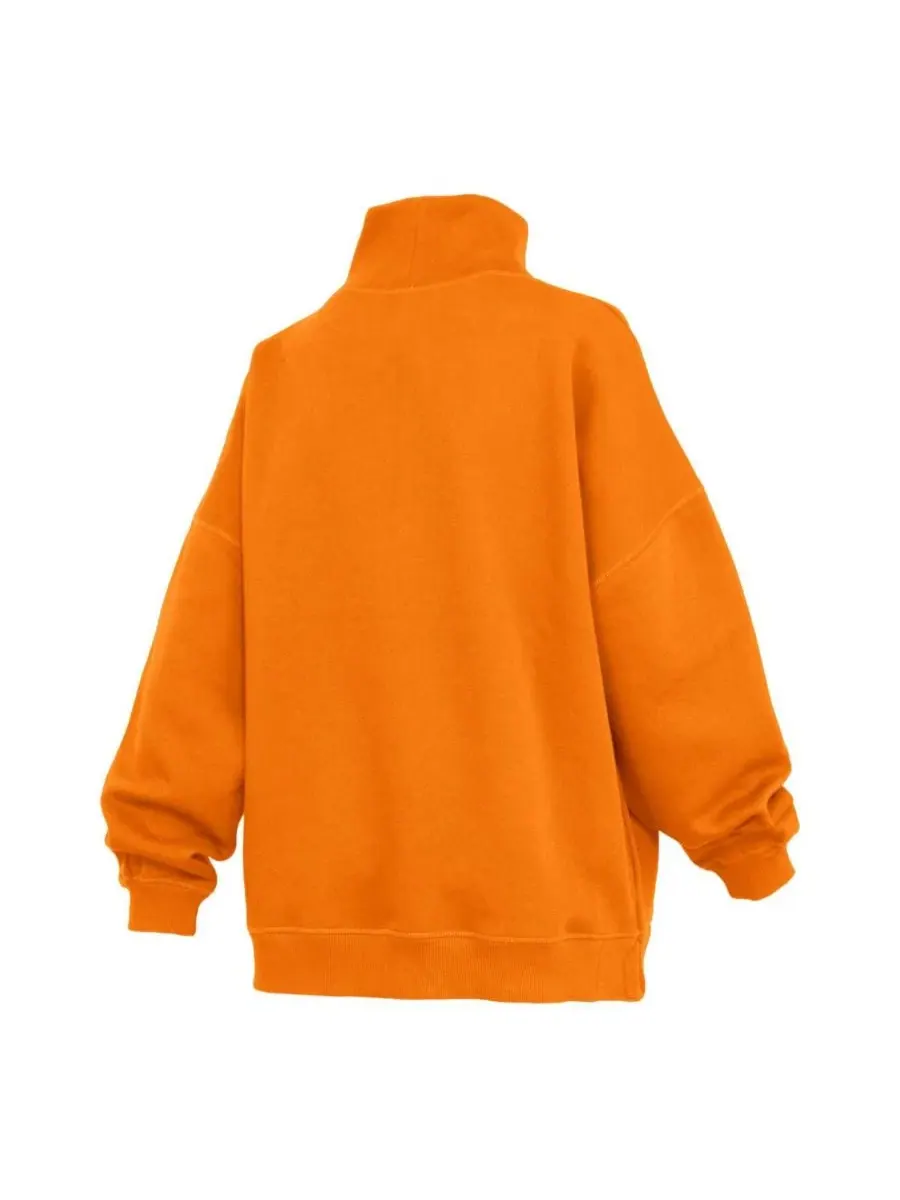 Женский свитшот с высоким воротом Oversized Mock Neck Tennessee Volunteers Pressbox — изображение 2 из 3, оранжевый