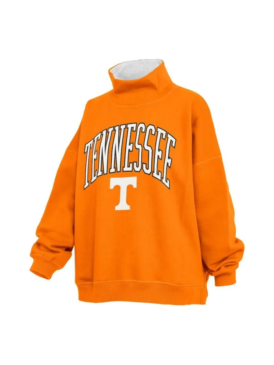 Женский свитшот с высоким воротом Oversized Mock Neck Tennessee Volunteers Pressbox — изображение 3 из 3, оранжевый