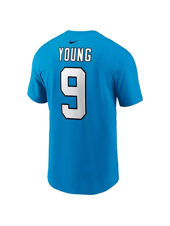 Футболка Nike с именем и номером игрока Bryce Young, синяя, Carolina Panthers, первый раунд драфта — изображение 2 из 3