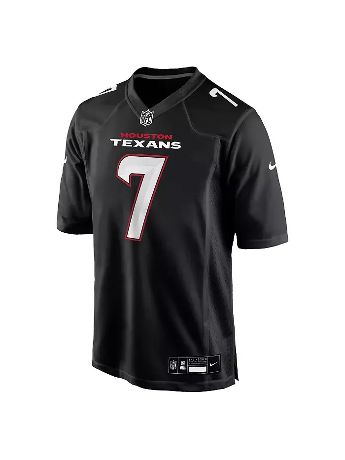 Мужская модная футболка Houston Texans Carbon Black C.J. Stroud Nike — изображение 2 из 3