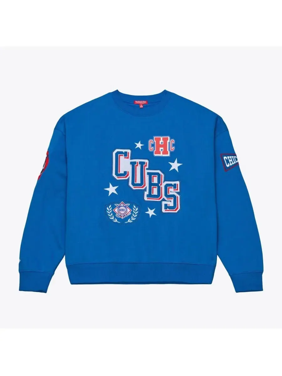Женская толстовка Royal Chicago Cubs для поддержки бейсбольной команды Mitchell & Ness — изображение 1 из 5, королевский