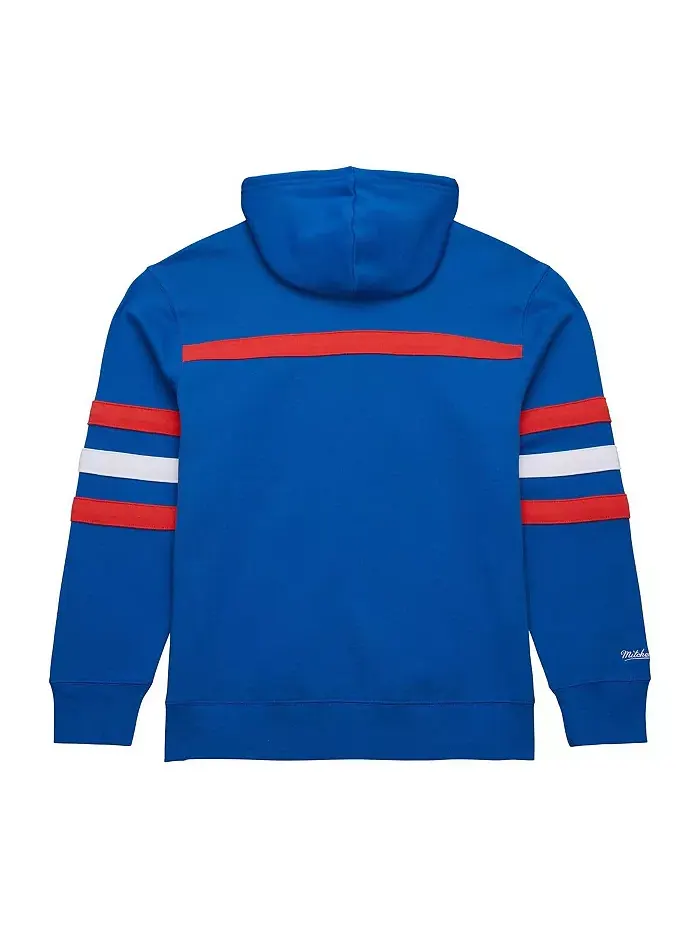 Мужская синяя толстовка с капюшоном New York Rangers Head Coach Slogan Pullover Hoodie Mitchell & — изображение 3 из 3
