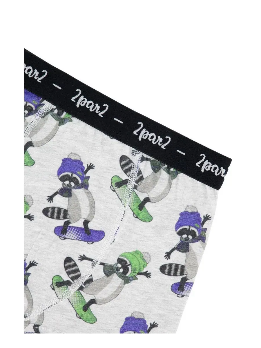 Комплект из 3 боксеров с принтом, модель Holiday Prints Deux par Deux, Fun Print — изображение 3 из 5