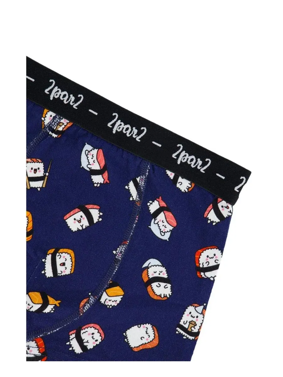 Комплект из 3 боксеров с принтом, модель Holiday Prints Deux par Deux, Fun Print — изображение 4 из 5