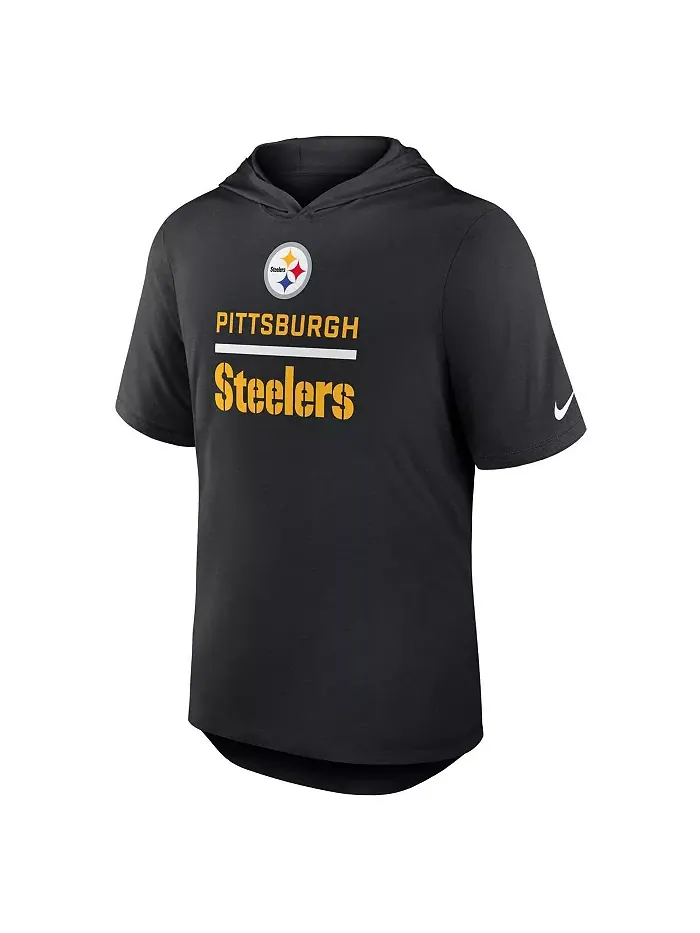 Мужская черная толстовка-футболка Pittsburgh Steelers Lockup Tri-Blend Nike — изображение 3 из 3