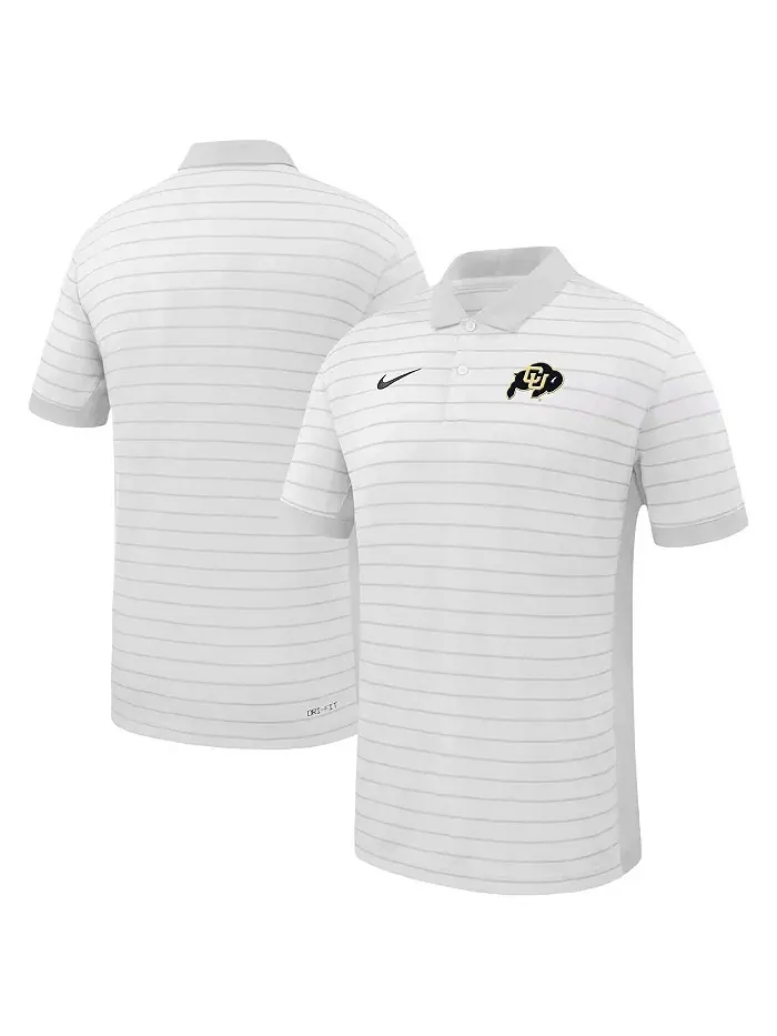 Мужская белая поло с полоской победы Colorado Buffaloes 2025 Early Season Coaches Sideline в — изображение 1 из 3