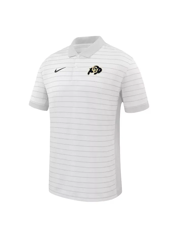 Мужская белая поло с полоской победы Colorado Buffaloes 2025 Early Season Coaches Sideline в — изображение 2 из 3