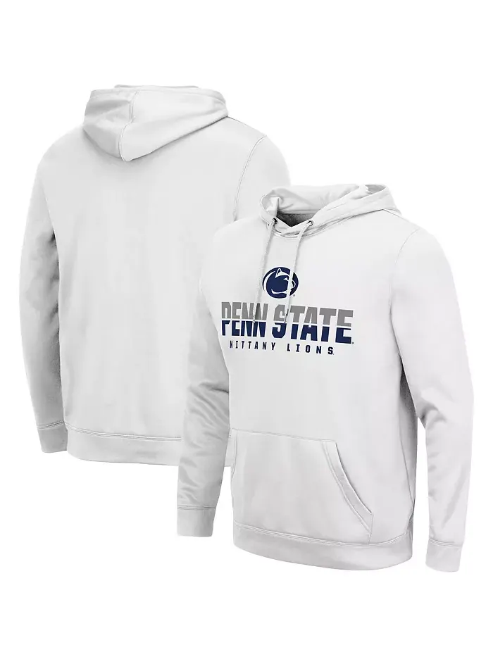 Мужская белая толстовка Penn State Nittany Lions Lantern с капюшоном Colosseum — изображение 1 из 3