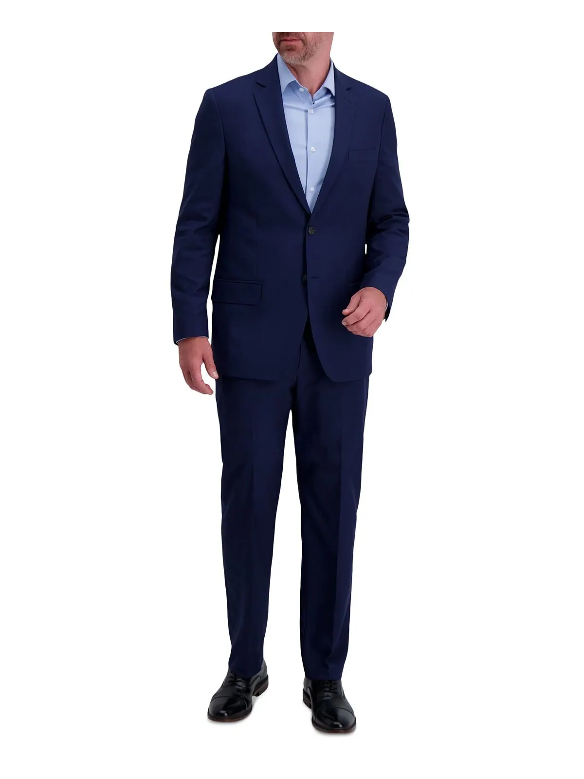Мужской костюм Smart Wash Tech Suit классической посадки, раздельный Haggar — изображение 2 из 9, черный