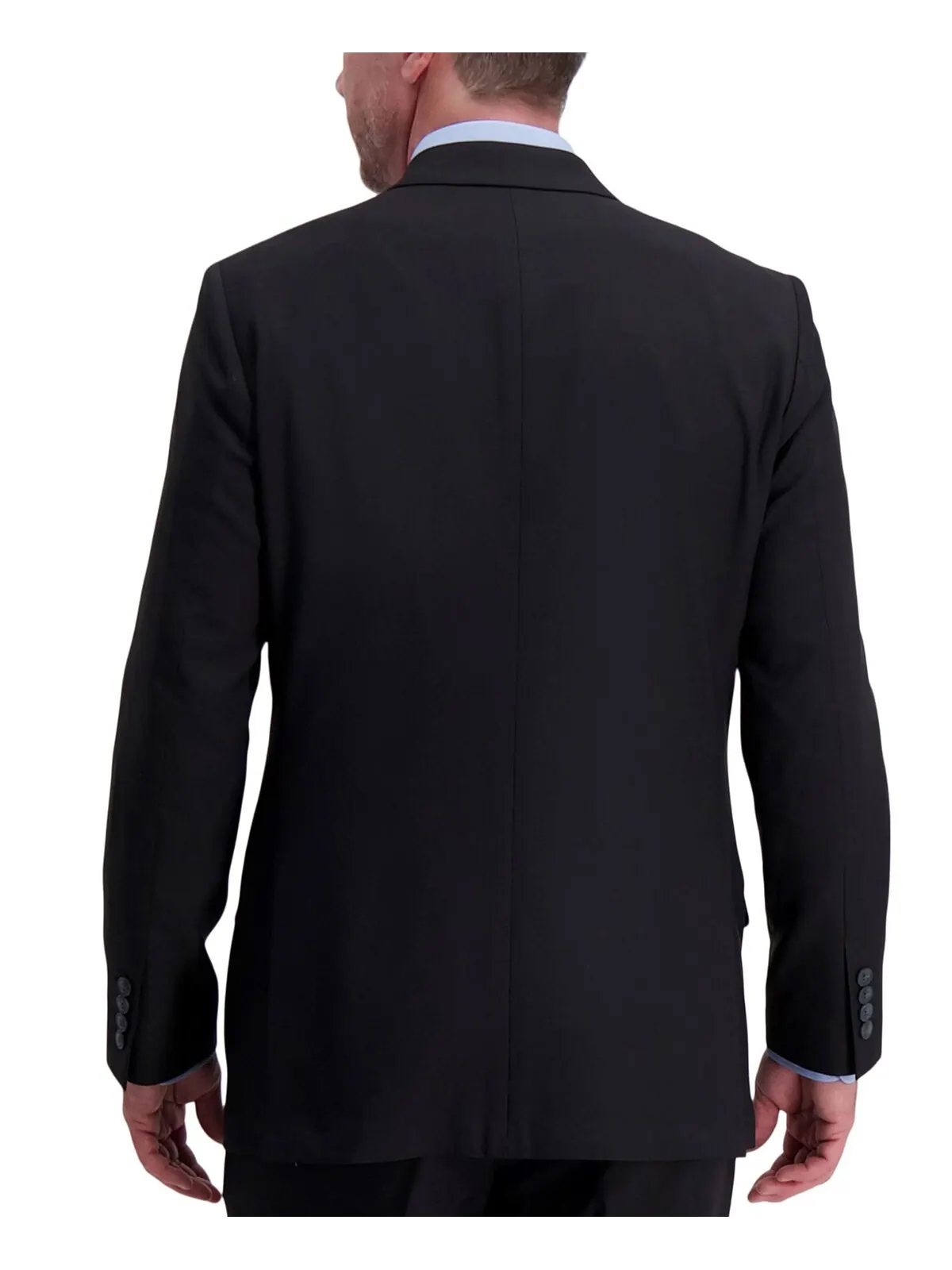Мужской костюм Smart Wash Tech Suit классической посадки, раздельный Haggar — изображение 6 из 9, черный