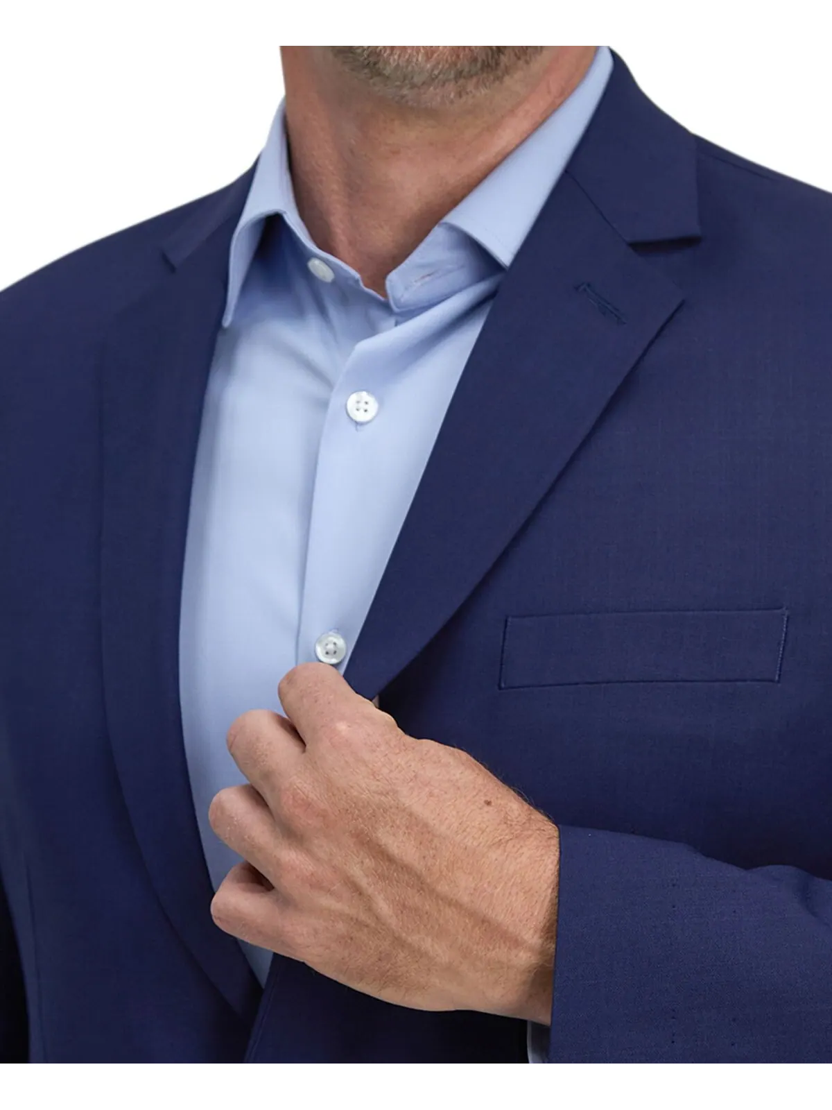 Мужской костюм Smart Wash Tech Suit классической посадки, раздельный Haggar — изображение 7 из 9, синий