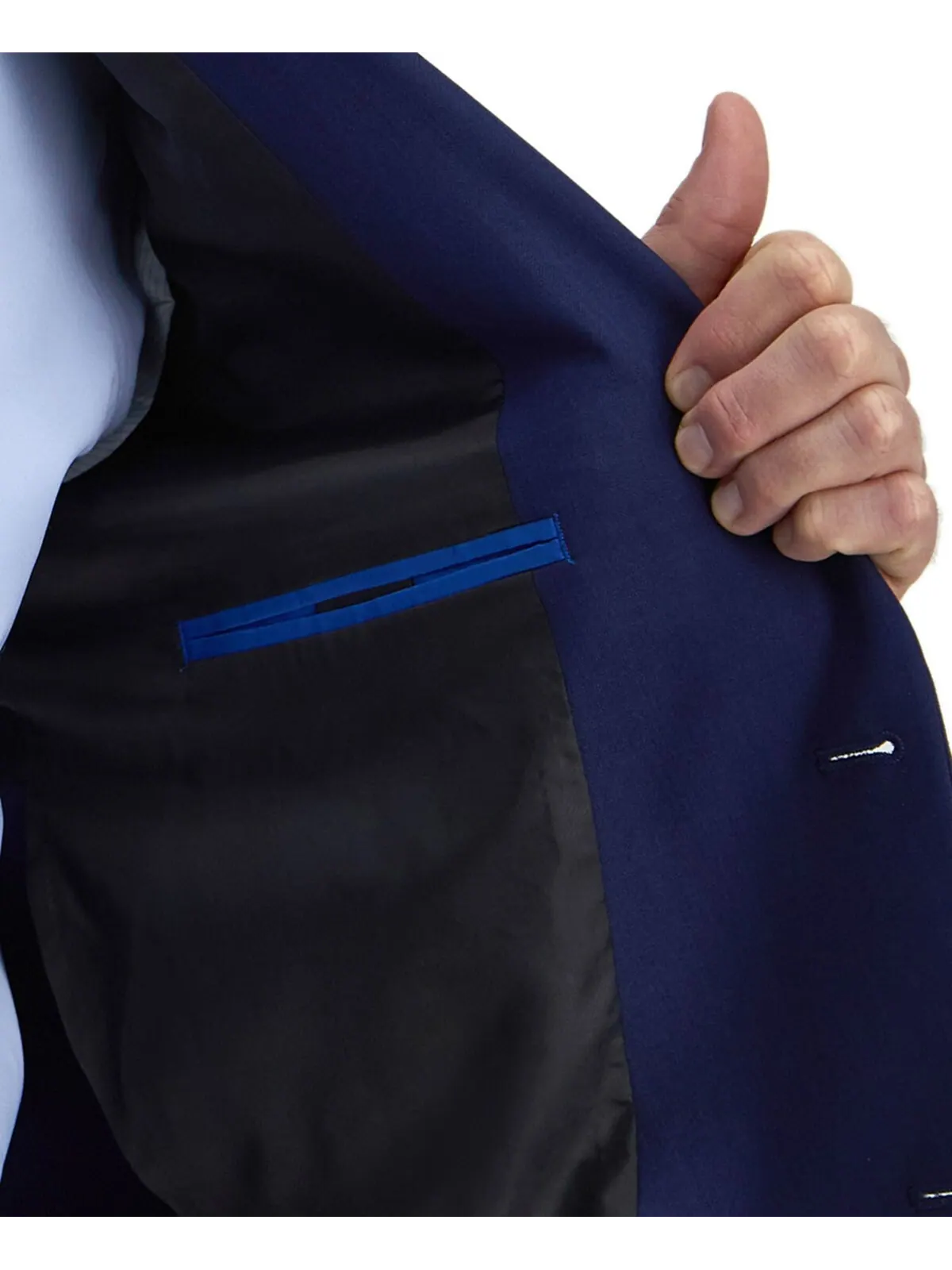 Мужской костюм Smart Wash Tech Suit классической посадки, раздельный Haggar — изображение 9 из 9, синий