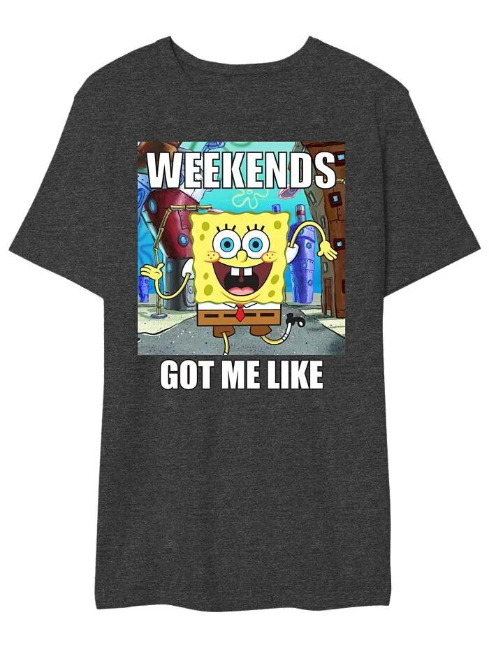 Мужская футболка с рисунком Weekends Got Me Like AIRWAVES — изображение 1 из 1