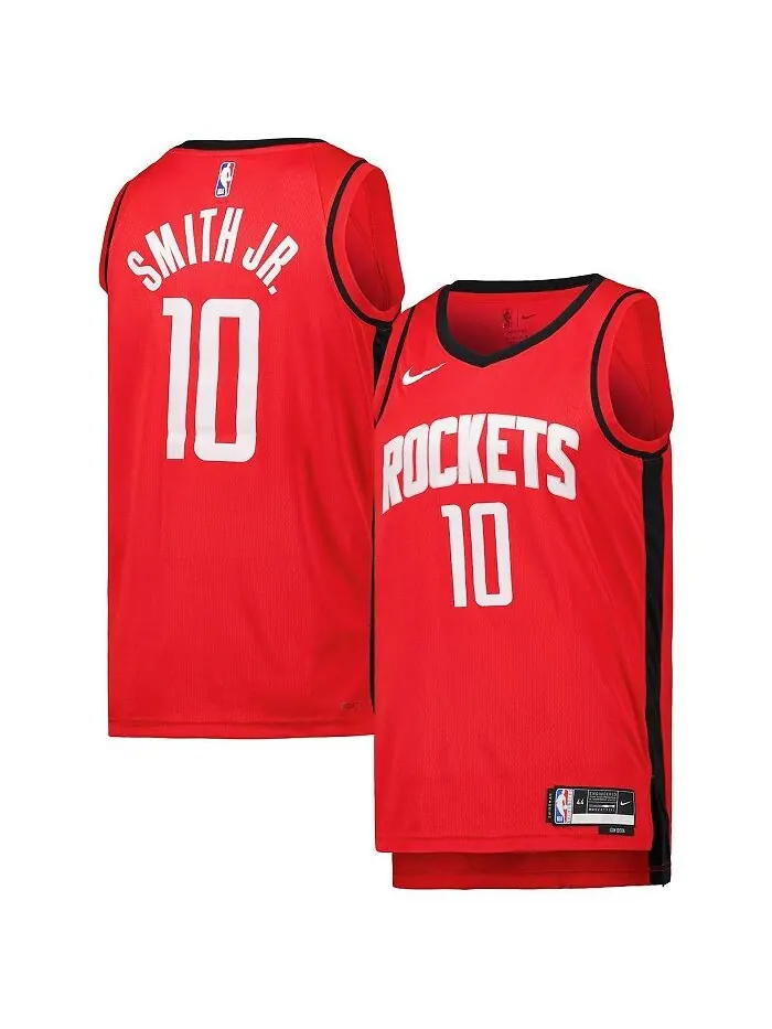 Мужская и женская майка Jabari Smith Jr. Red Houston Rockets Swingman — Icon Edition Nike