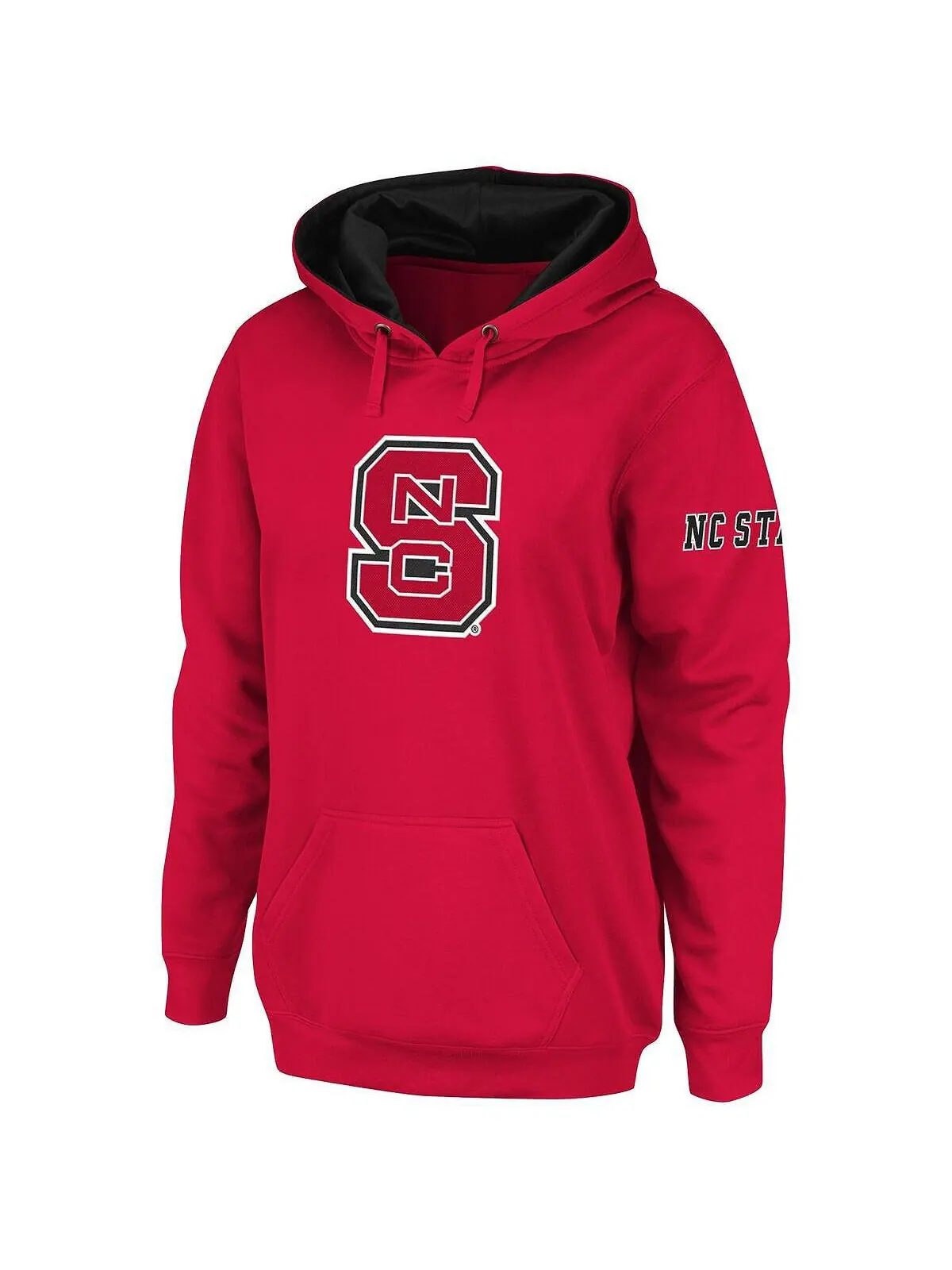 Женский красный пуловер с капюшоном и большим логотипом NC State Wolfpack Stadium Athletic — изображение 1 из 3