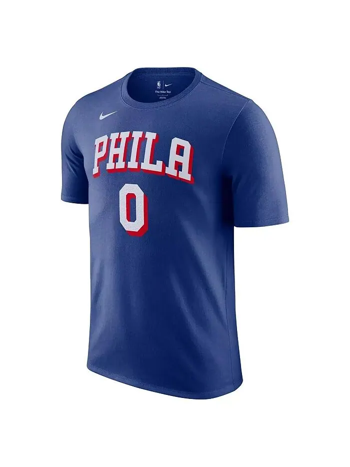 Мужская футболка Tyrese Maxey Royal Philadelphia 76ers Icon Edition с именем и номером Nike — изображение 2 из 3
