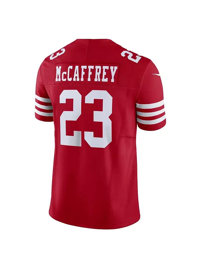 Мужская лимитированная джерси Christian McCaffrey Scarlet San Francisco 49ers Vapor F.U.S.E Nike — изображение 2 из 3