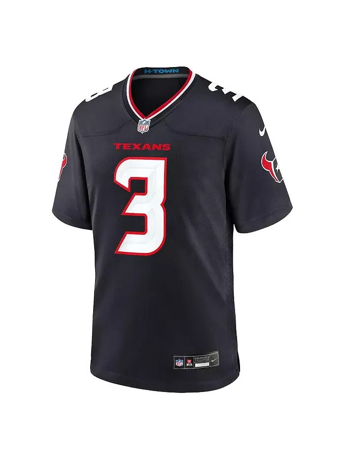 Мужская майка Dell Navy Houston Texans игровая футболка Nike — изображение 2 из 3