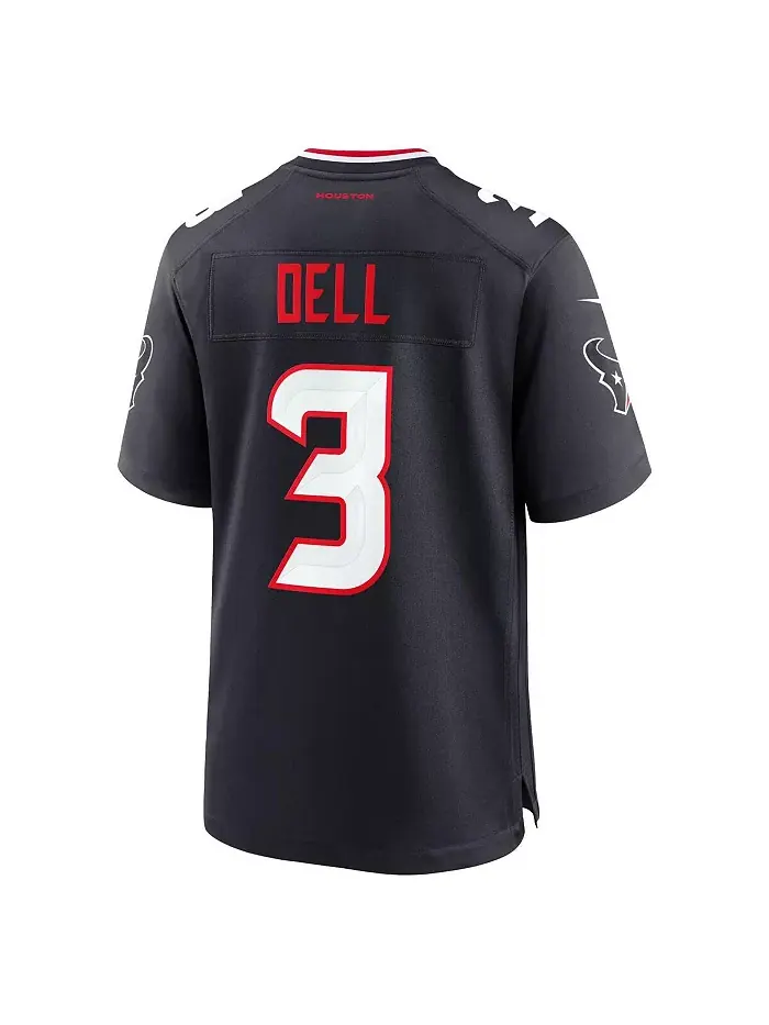 Мужская майка Dell Navy Houston Texans игровая футболка Nike — изображение 3 из 3