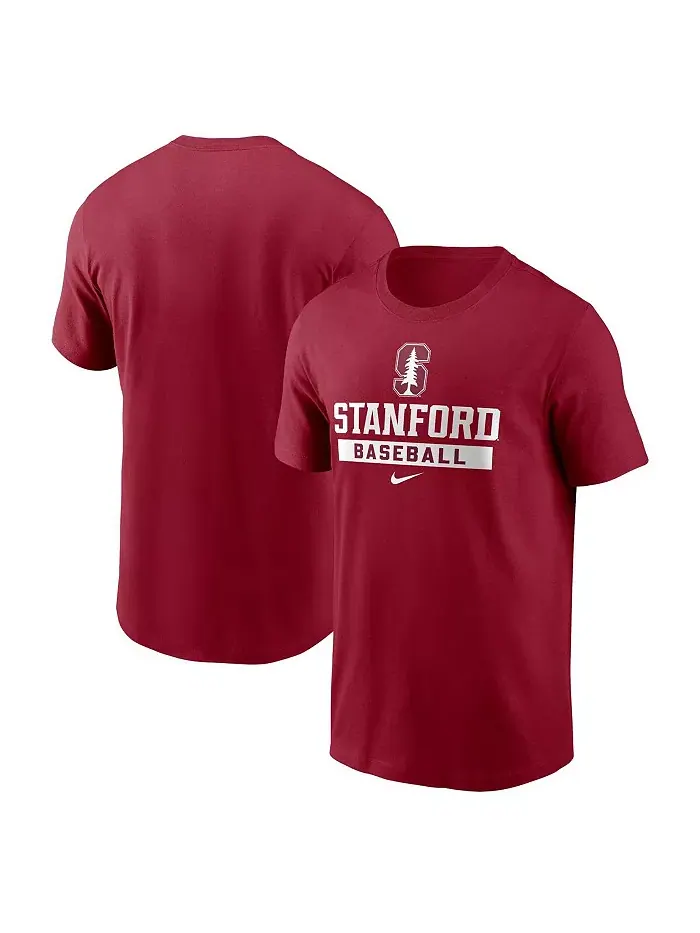 Мужская футболка Stanford Cardinal с бейсбольной тематикой Nike — изображение 1 из 3