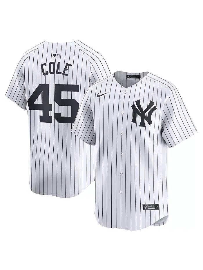 Мужская белая лимитированная джерси игрока Gerrit Cole New York Yankees для домашних матчей Nike — изображение 1 из 3