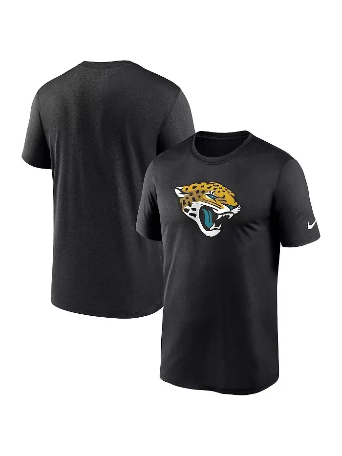 Мужская черная футболка Jacksonville Jaguars Legend Logo Performance Nike — изображение 1 из 3