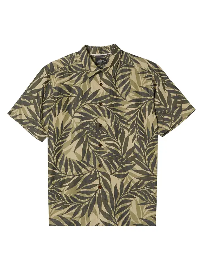 Quiksilver Мужская рубашка с коротким рукавом Shoreline Quiksilver Waterman — изображение 1 из 3