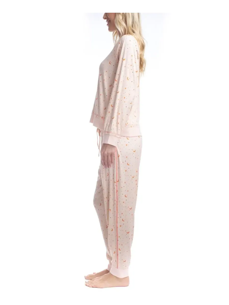 Женский пижамный комплект Sandy Sundown Ocean Pacific, Peach Celestial — изображение 2 из 3