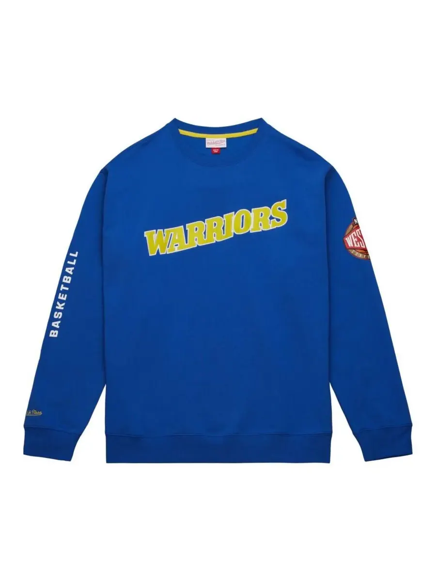 Mitchell & Ness Мужская толстовка Royal Golden State Warriors Hardwood Classics There and Back — изображение 4 из 4
