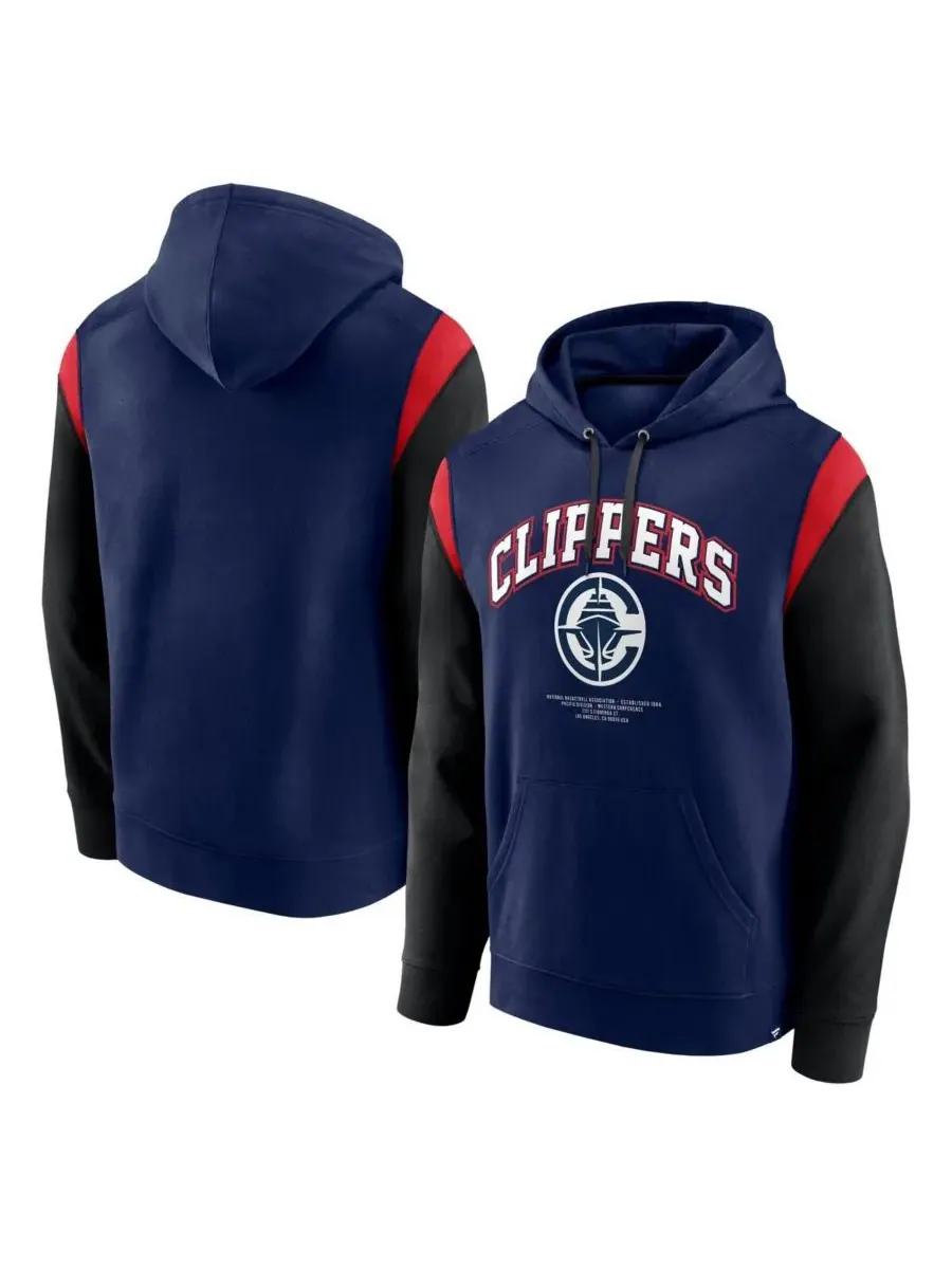 Fanatics Мужская темно-синяя толстовка с капюшоном LA Clippers Scorer — изображение 1 из 3, темно-синий