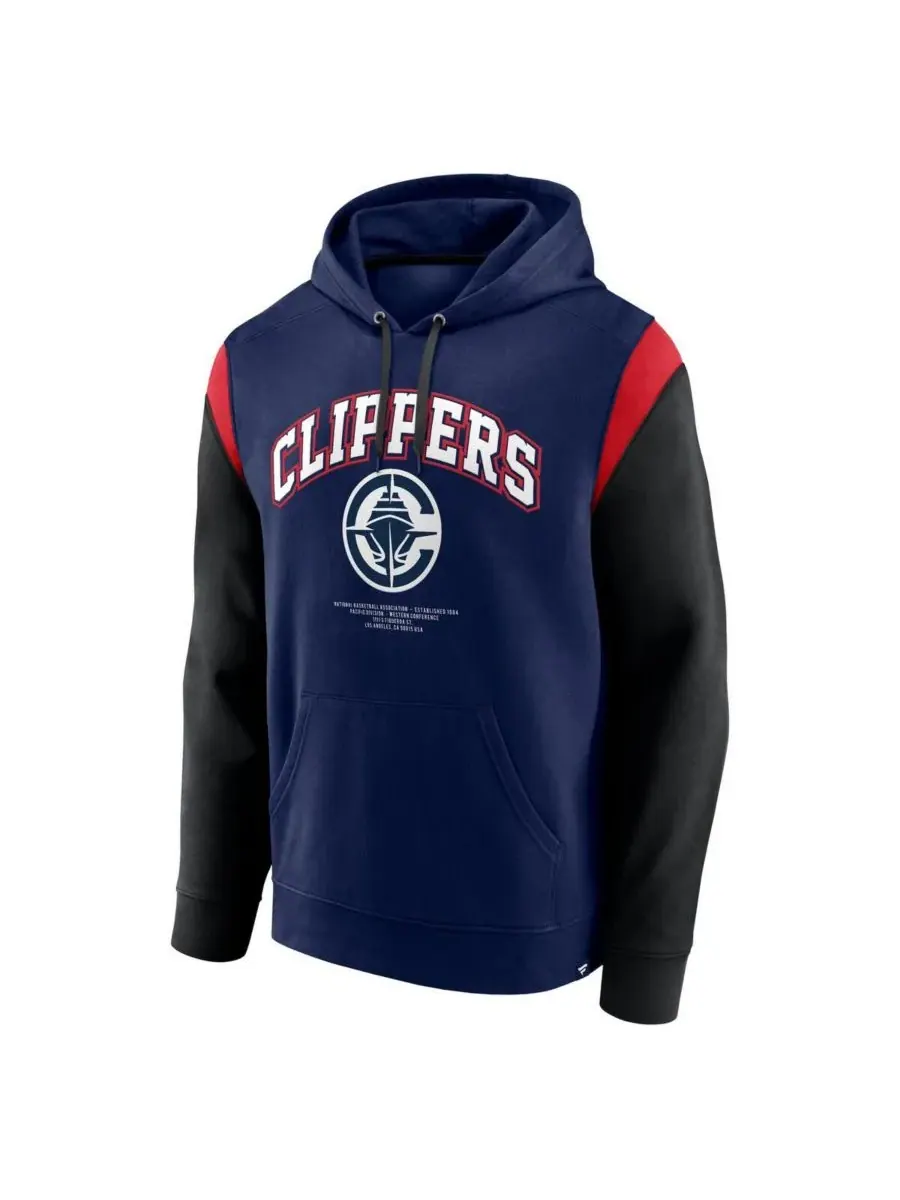 Fanatics Мужская темно-синяя толстовка с капюшоном LA Clippers Scorer — изображение 2 из 3, темно-синий