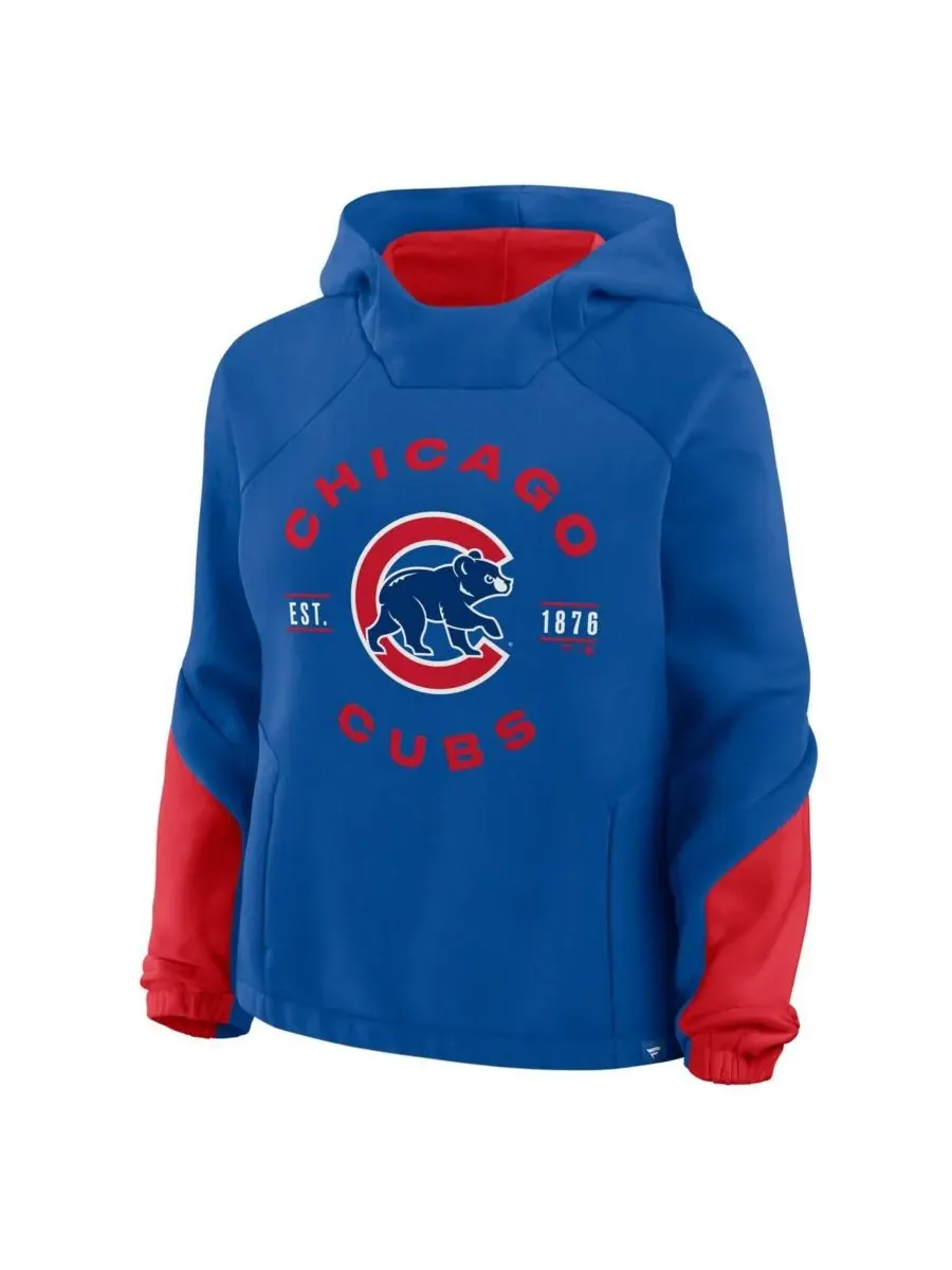 Женская толстовка с капюшоном Royal Chicago Cubs Oversized Time to Win Fanatics — изображение 2 из 3, королевский