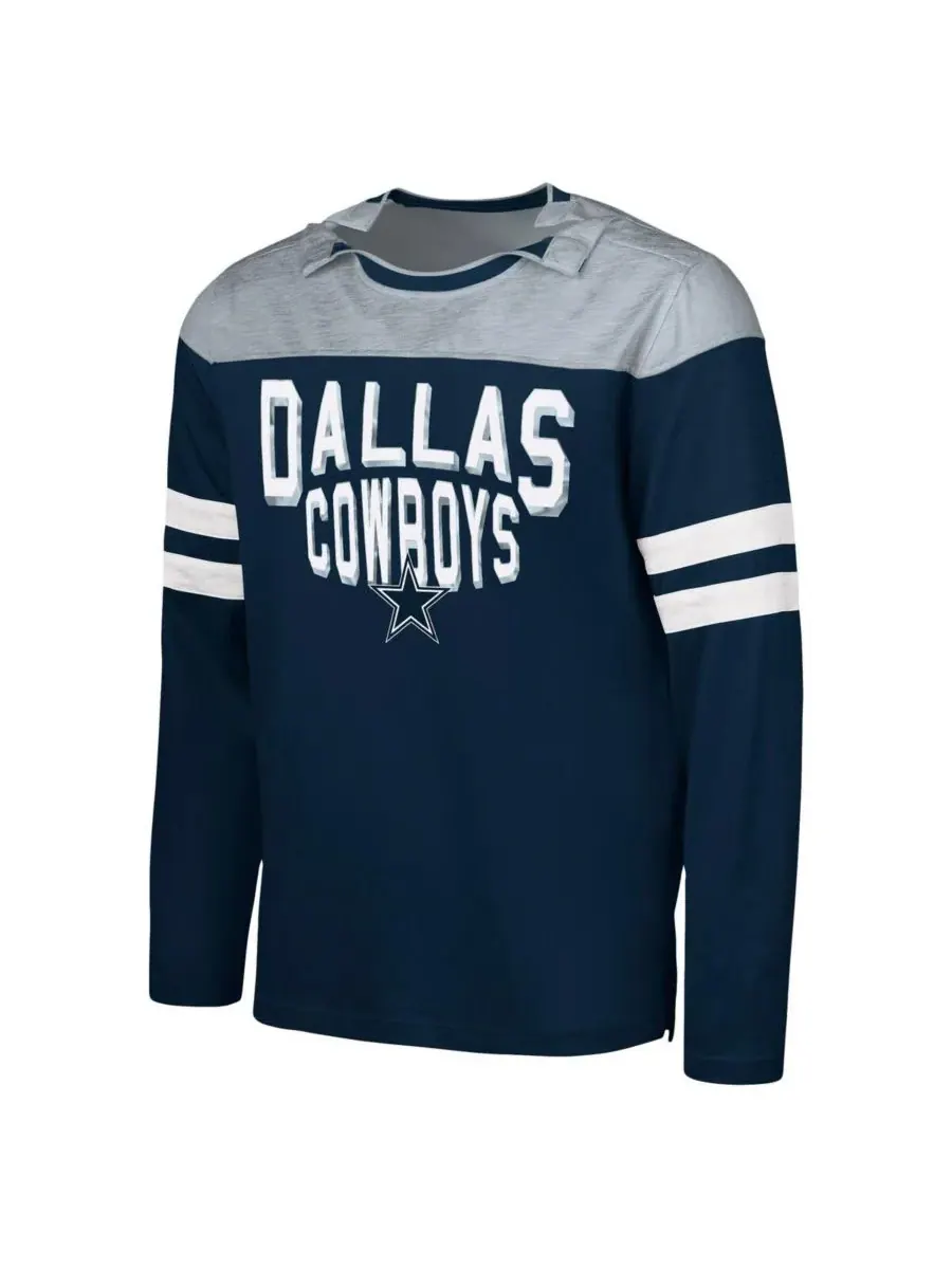 G-III Sports by Carl Banks Мужская футболка с длинным рукавом Dallas Cowboys Adaptive Hail Mary — изображение 2 из 3