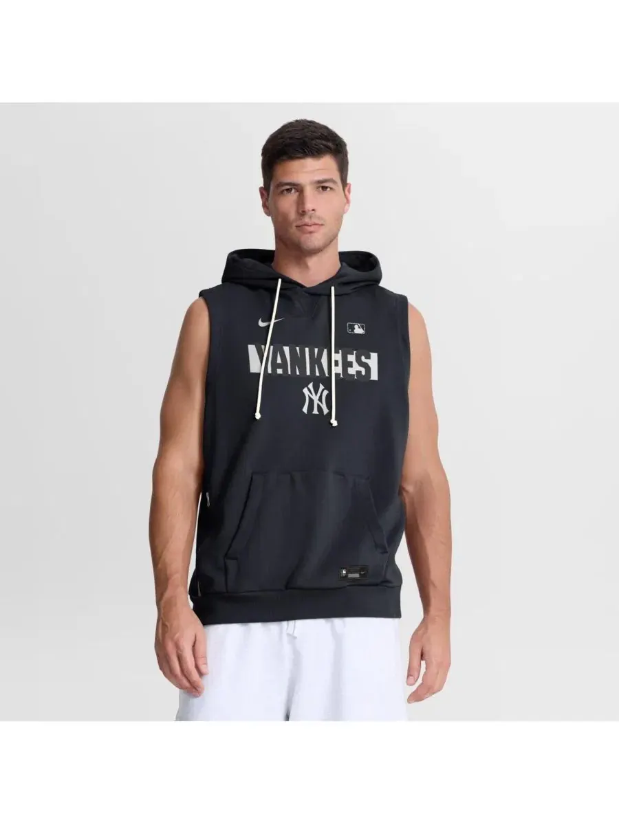 Мужская темно-синяя толстовка без рукавов New York Yankees Authentic Collection Standard Issue — изображение 1 из 4