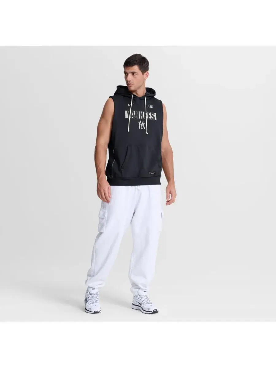 Мужская темно-синяя толстовка без рукавов New York Yankees Authentic Collection Standard Issue — изображение 3 из 4