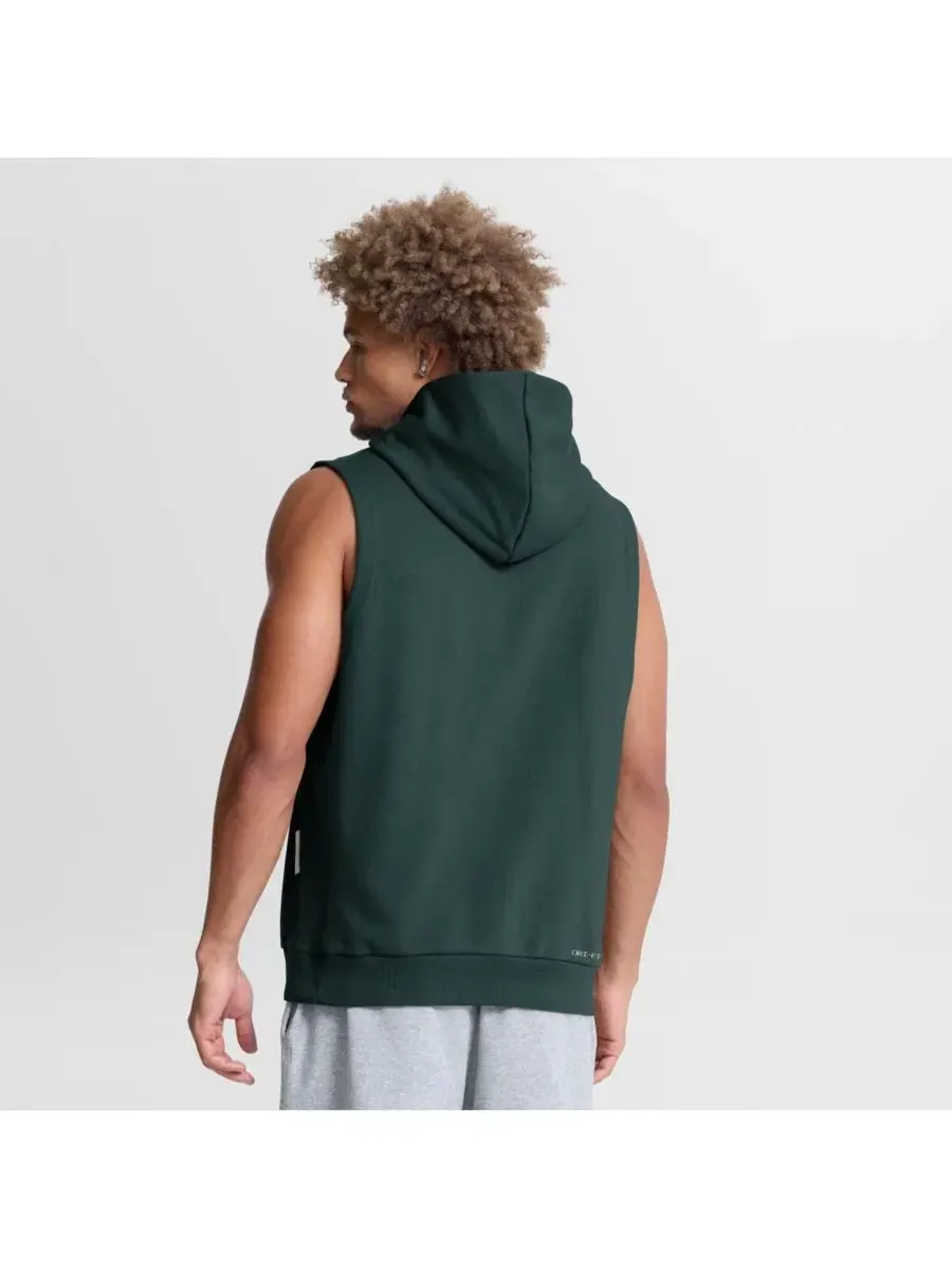 Мужская зеленая толстовка без рукавов Athletics Authentic Collection Standard Issue Dri-FIT Nike — изображение 2 из 4
