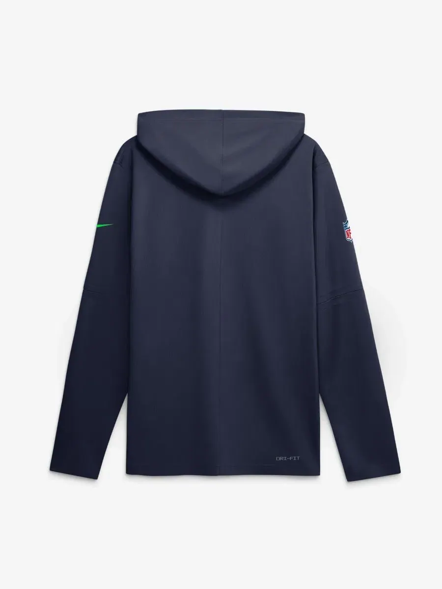 Лонгслив с капюшоном Nike Seattle Seahawks Sideline Lightweight Long Sleeve Hooded Dri-FIT — изображение 2 из 2